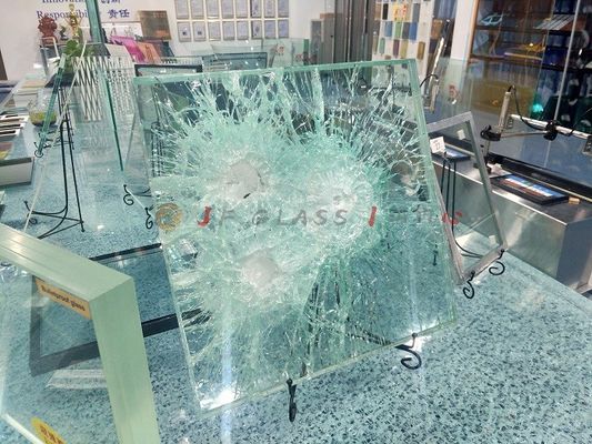 Vetro resistente 24mm della pallottola fonoisolante Ul752 della vetrina