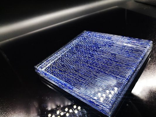 Nessun vetro laminato decorativo automatico della finestra 15mm Pvb delle bolle