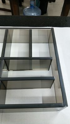 Il vetro di Humidor Tempered Stained dell'organizzatore di trucco elabora la scatola