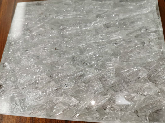 Mattoni duri del blocchetto di vetro del ghiaccio del crepitare 4x8 20mm della facciata