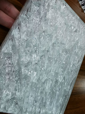 Mattoni duri del blocchetto di vetro del ghiaccio del crepitare 4x8 20mm della facciata
