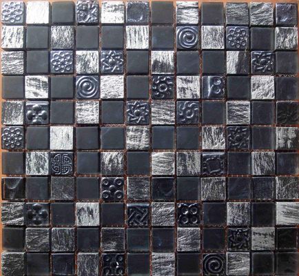 Mattoni di vetro rettangolari resistenti del mosaico 4x4 4mm di temperatura