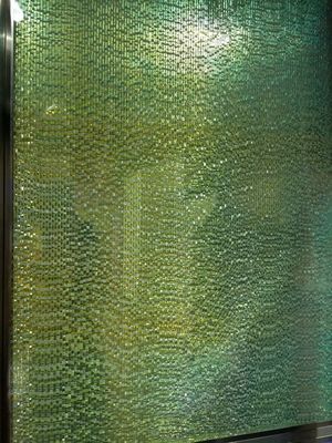 Mattoni solidi del blocchetto di vetro del cristallo 190X190mm 12mm con la struttura d'acciaio