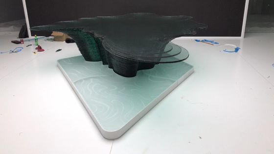 Vetro di forma irregolare monolitico dei materiali illustrativi resistenti al fuoco