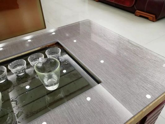 Grey Tabletop Toughened Multilayer Fabric ha laminato i pannelli di vetro