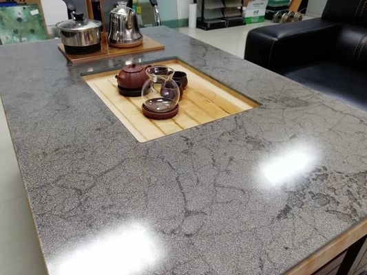 Grey Tabletop Toughened Multilayer Fabric ha laminato i pannelli di vetro