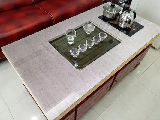 Grey Tabletop Toughened Multilayer Fabric ha laminato i pannelli di vetro