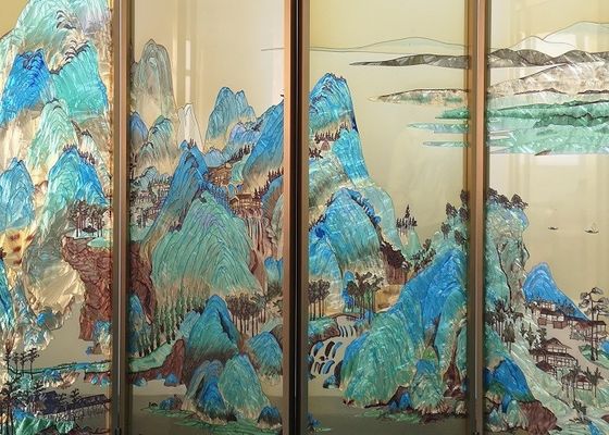 alzatina di vetro dello schermo 3D della pittura alla moda del murale 2440x1830mm