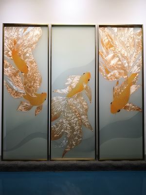 alzatina di vetro dello schermo 3D della pittura alla moda del murale 2440x1830mm