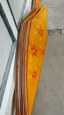 Il soffitto 12mm Scratchproof arancio ha colorato i pannelli di vetro