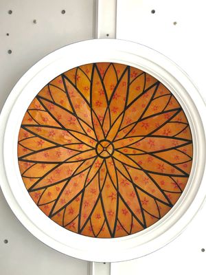 Il soffitto 12mm Scratchproof arancio ha colorato i pannelli di vetro