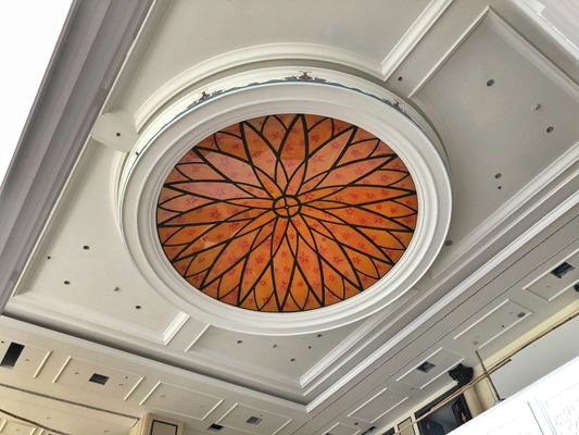 Il soffitto 12mm Scratchproof arancio ha colorato i pannelli di vetro