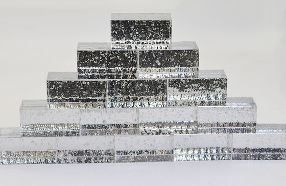 Mattoni paralleli amichevoli del blocchetto di vetro di Eco Crystal Predrilled 6x8