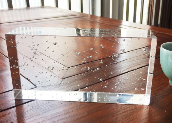 Mattoni paralleli amichevoli del blocchetto di vetro di Eco Crystal Predrilled 6x8