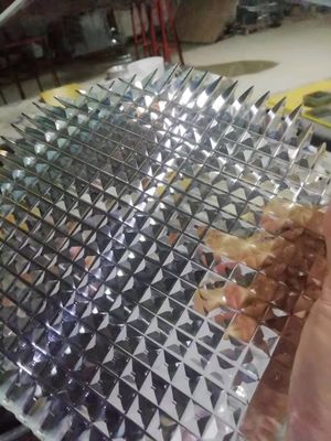Vetro scolpito sabbia di superficie di sabbiatura 10MM di strutture