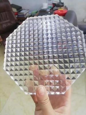 Vetro scolpito sabbia di superficie di sabbiatura 10MM di strutture