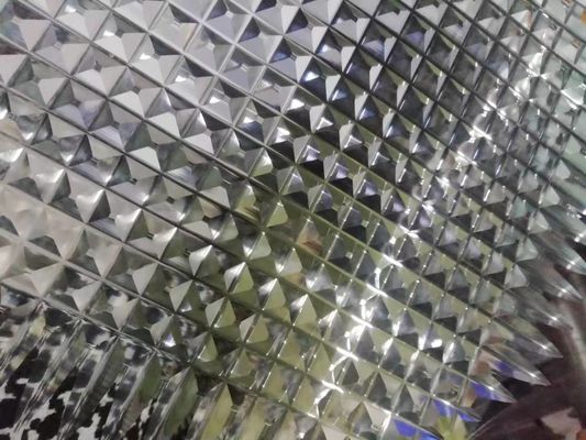 Vetro scolpito sabbia di superficie di sabbiatura 10MM di strutture