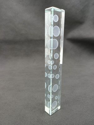 Accensione del vetro a incisione laser 12mm tridimensionale