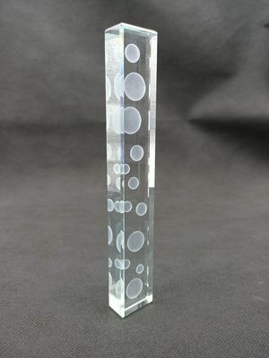 Accensione del vetro a incisione laser 12mm tridimensionale