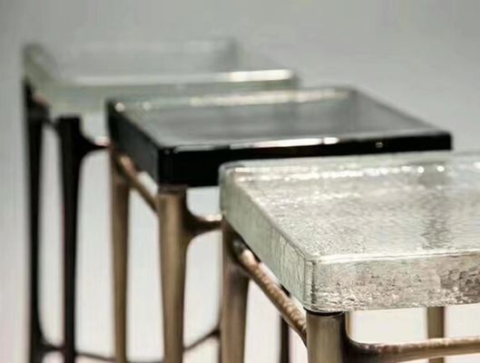 Lo SGS piano alla moda della mobilia sabbia la sabbia ha scolpito il vetro