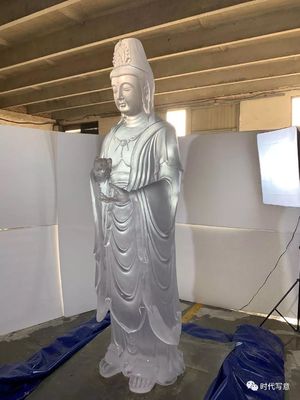 Buddha di scultura tradizionale ornamentale Liu Li Glass Art