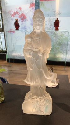 Buddha di scultura tradizionale ornamentale Liu Li Glass Art